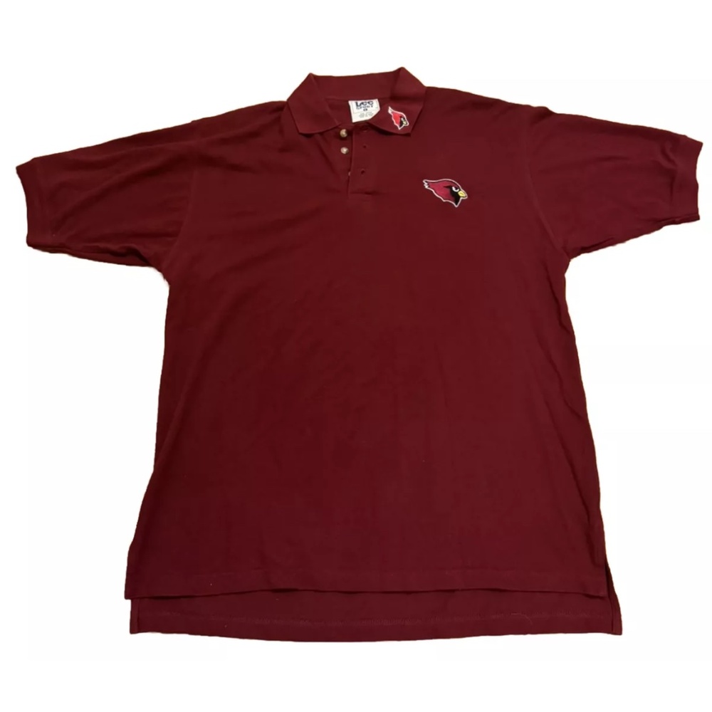 Vintage 90s Arizona Cardinals Polo Shirt Men’s Large Lee Sport Embroidered Logo